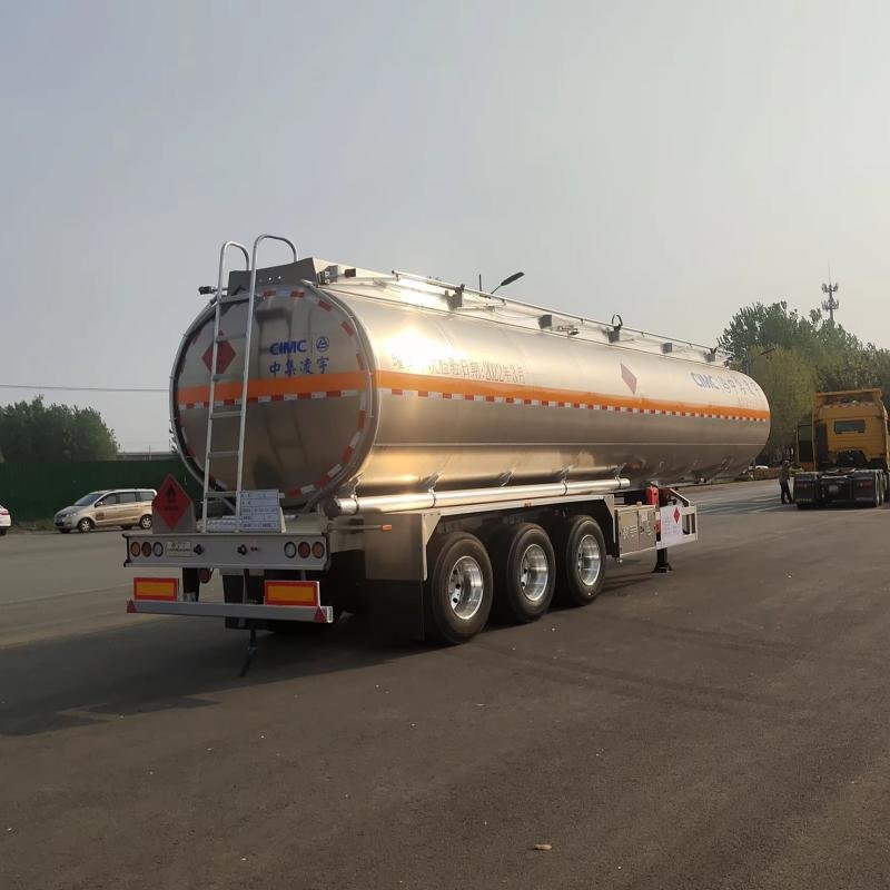 CIMC 48m³ 3-Axle Fuel Tanker Semi-Trailer for Gasoline Transportation
