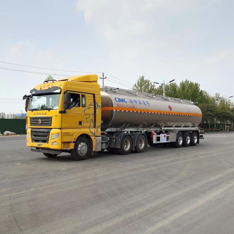 CIMC 48m³ 3-Axle Fuel Tanker Semi-Trailer for Gasoline Transportation