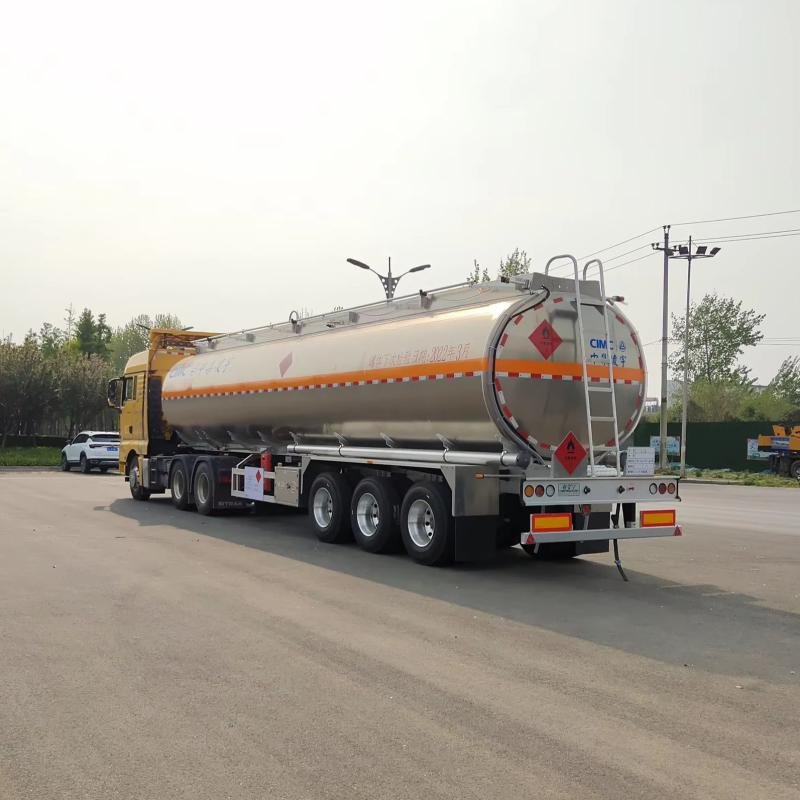 CIMC 48m³ 3-Axle Fuel Tanker Semi-Trailer for Gasoline Transportation