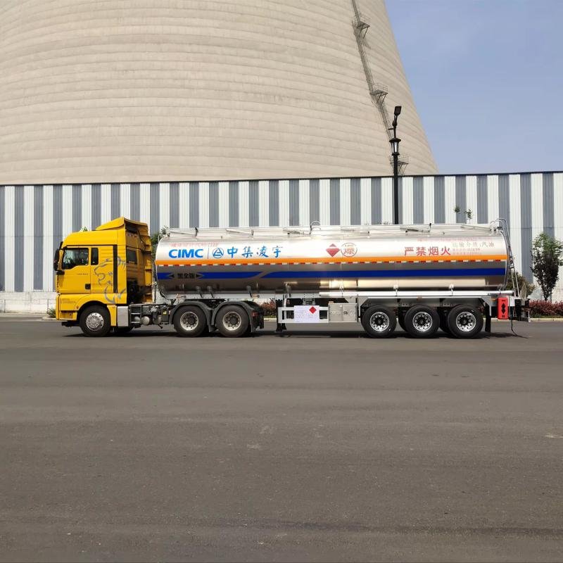 CIMC 46,000L 3-Axle Aluminum Fuel Tanker Semi-Trailer