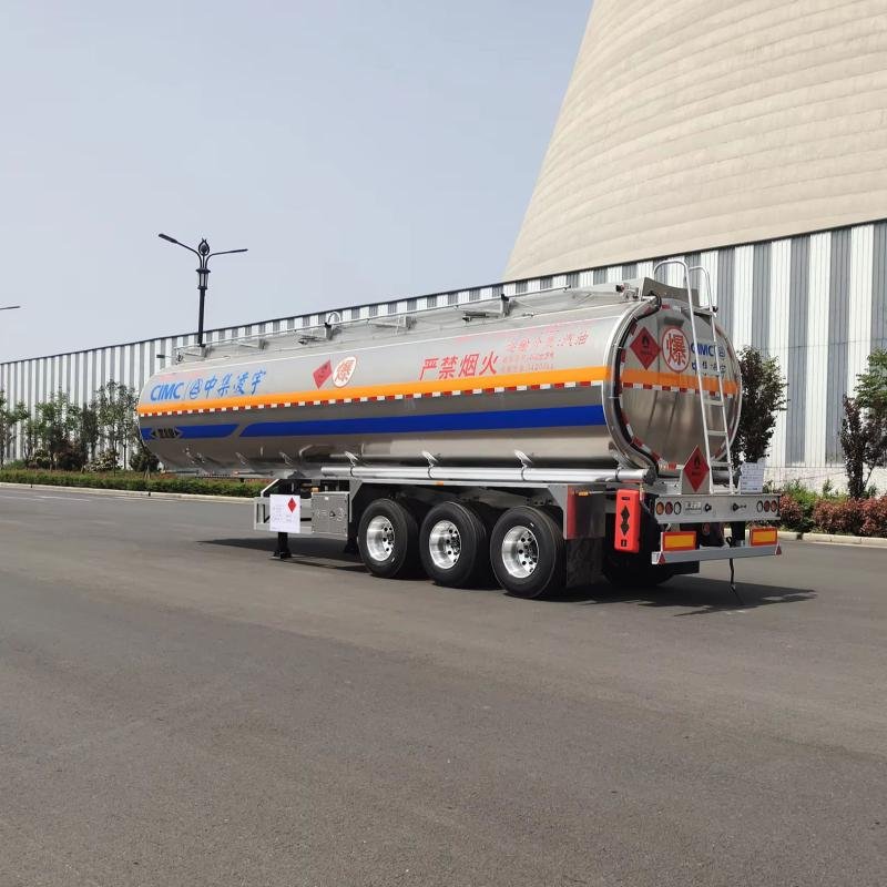 CIMC 46,000L 3-Axle Aluminum Fuel Tanker Semi-Trailer