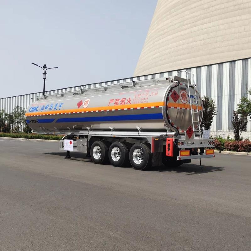 CIMC 46m³ 3-Axle Aluminum Fuel Tank Semi-Trailer