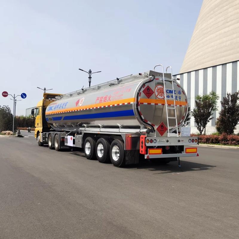 CIMC 46m³ 3-Axle Aluminum Fuel Tank Semi-Trailer