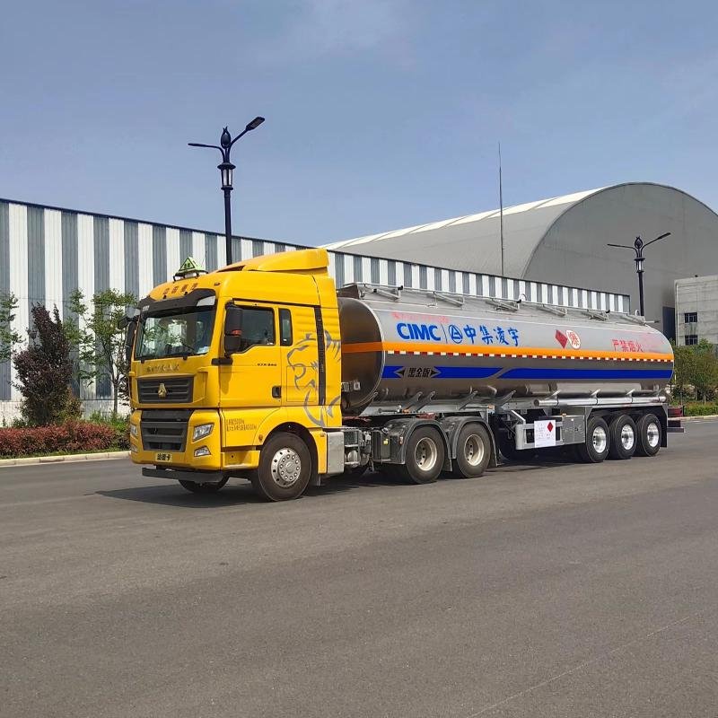 CIMC 3-Axle 46.3m³ Aluminum Fuel Tank Semi-Trailer for Petroleum Transport