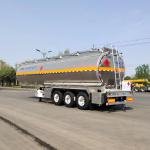 CIMC 3-Axle 47m³ Aluminum Fuel Tank Semi-Trailer for Gasoline Diesel Jet Fuel Transport