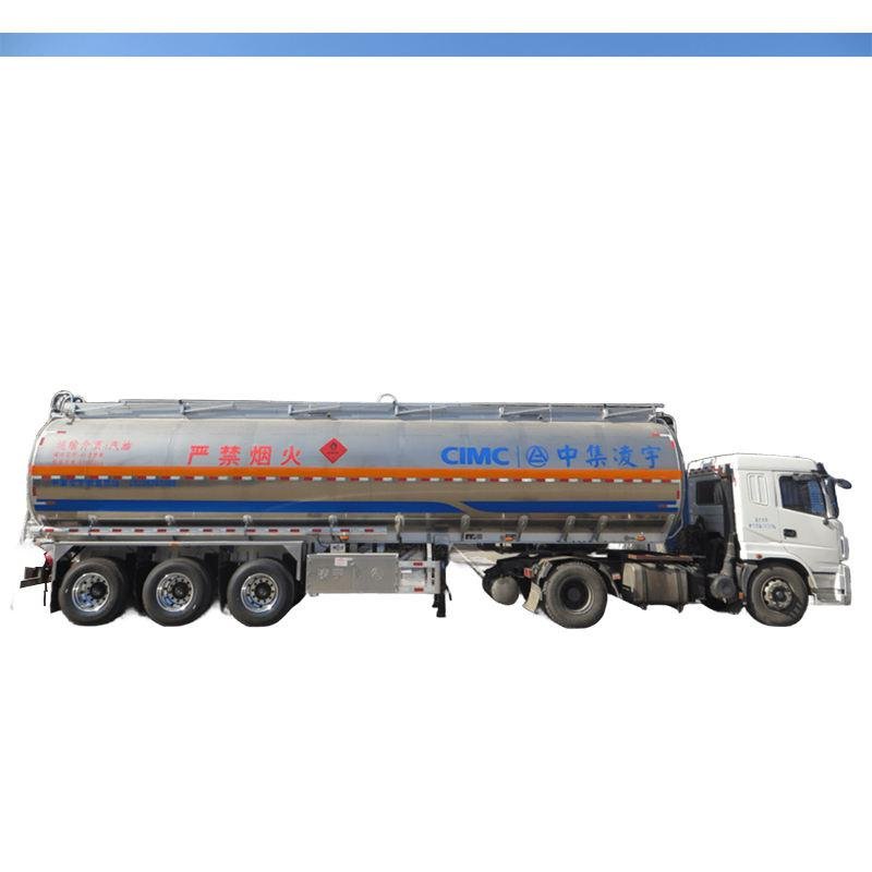 CIMC 3-Axle 46m³ Aluminum Fuel Tank Semi-Trailer for Diesel Gasoline Jet Fuel Transport