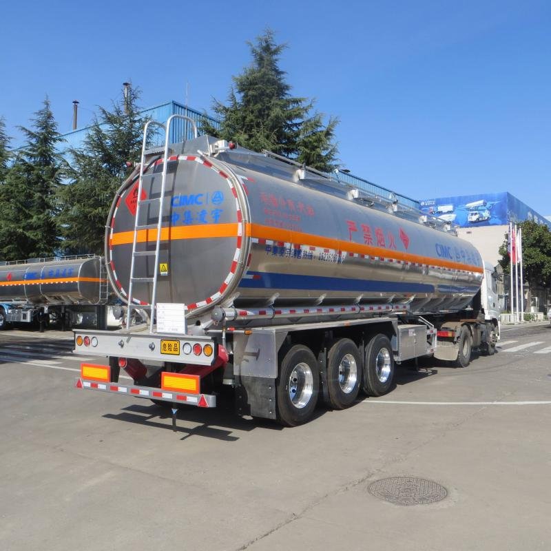 CIMC 46m3 3-Axle Aluminum Fuel Tank Semi-Trailer
