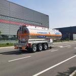 CIMC 3-Axle 45m³ Aluminum Fuel Tank Semi-Trailer for Diesel Gasoline Jet Fuel Transport