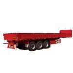 Heavy-Duty 180T 3-Axle Steel Flatbed Semi-Trailer for Commercial Transport