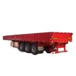 Heavy-Duty 180T 3-Axle Steel Flatbed Semi-Trailer for Commercial Transport