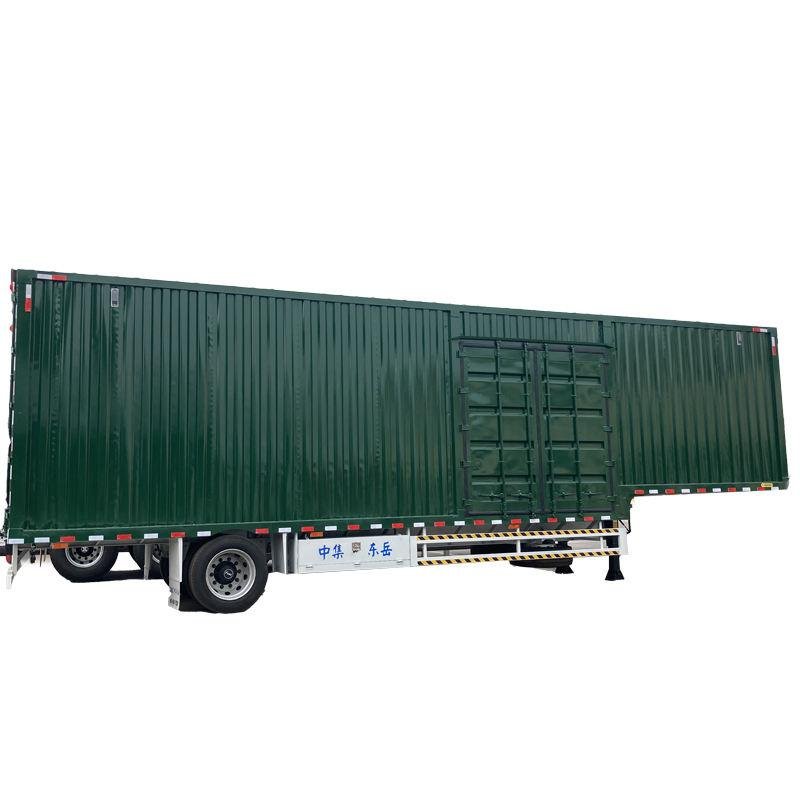 Heavy-duty 180-ton dump tipper semi-trailer with steel body for mining and construction bulk material transport applications
