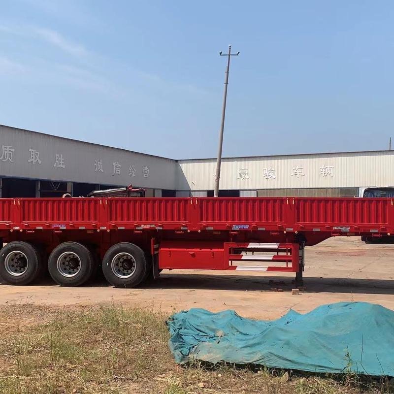 Heavy-Duty 180T Low Bed Semi Trailer 3-Axle Flatbed Trailer for Sale