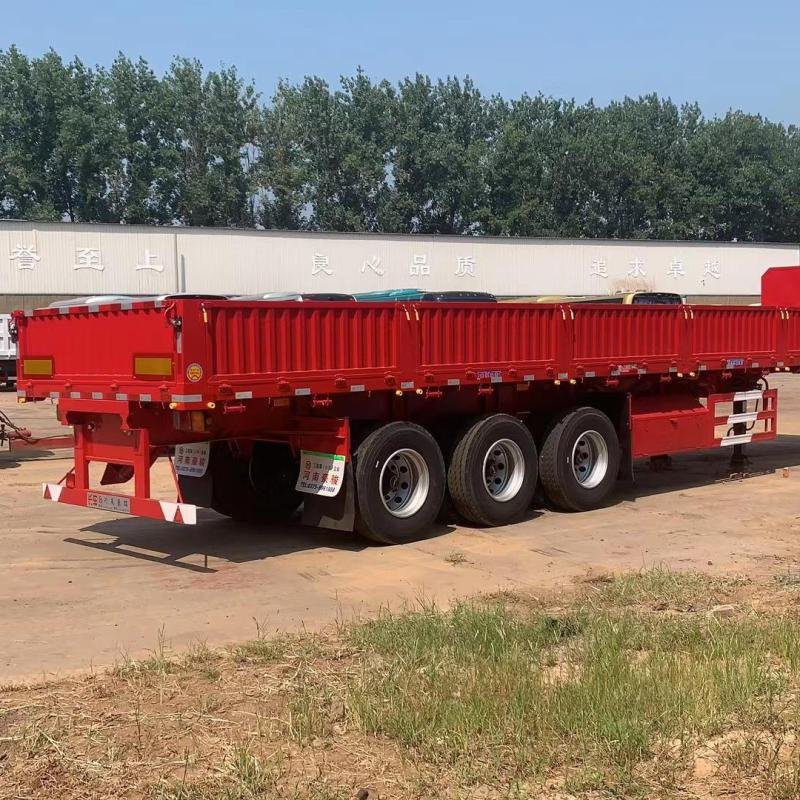 Heavy-Duty 180T Low Bed Semi Trailer 3-Axle Flatbed Trailer for Sale