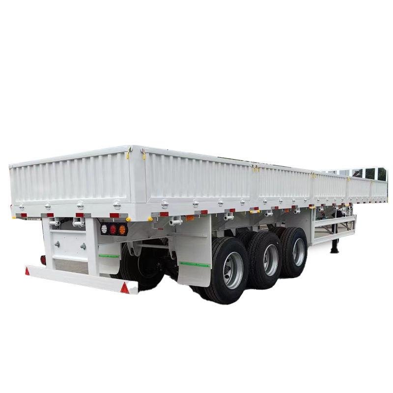 Heavy-Duty 4-Axle 180T Capacity Steel Flatbed Semi-Trailer for Industrial Transport