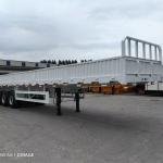 Heavy-Duty 4-Axle 180T Capacity Steel Flatbed Semi-Trailer for Industrial Transport