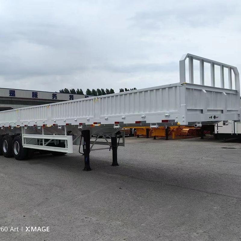 Heavy-Duty 4-Axle 180T Capacity Steel Flatbed Semi-Trailer for Industrial Transport