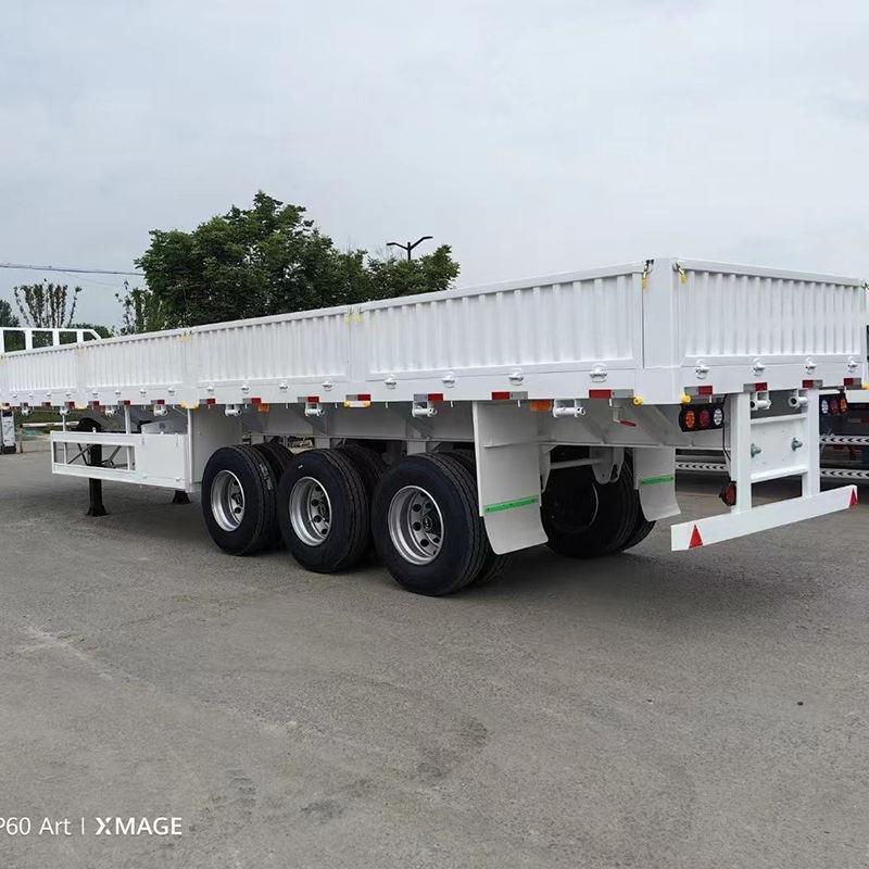 Heavy-Duty 4-Axle 180T Capacity Steel Flatbed Semi-Trailer for Industrial Transport