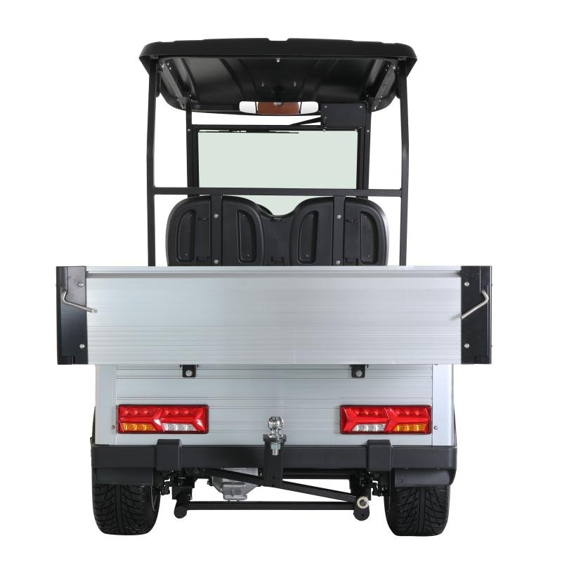 Electric 2-Seater Golf Cart with Cargo Box 5kW Motor 48V Battery CE Certified