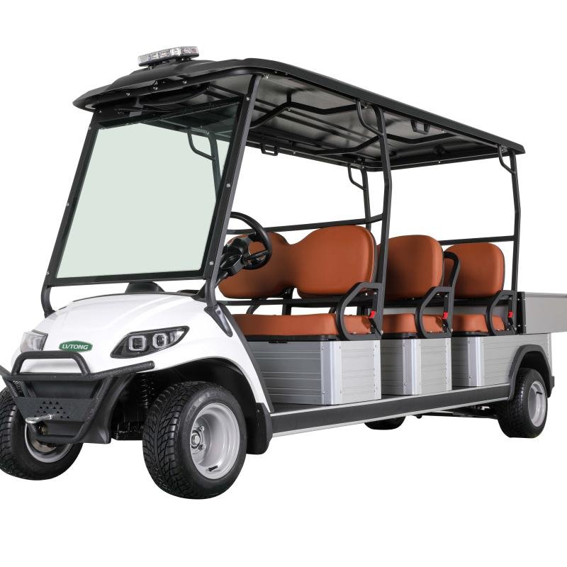 Electric 6-Seater Utility Vehicle with Cargo Box 5kW Motor 72V/48V