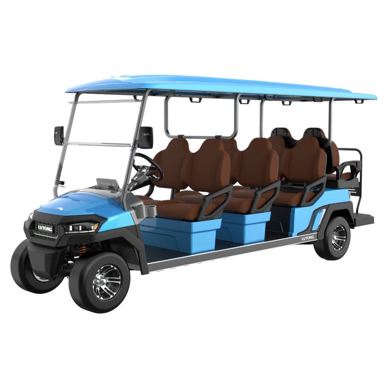 Commercial Electric 4kW 48V 8-Passenger Low-Speed Utility Shuttle Vehicle