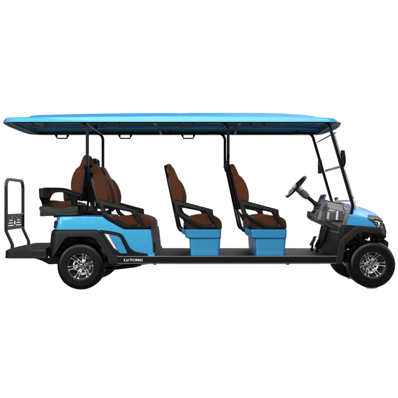 Commercial Electric 4kW 48V 8-Passenger Low-Speed Utility Shuttle Vehicle
