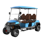 Electric 4-Seater Lifted Golf Cart 4kW 48V High Ground Clearance