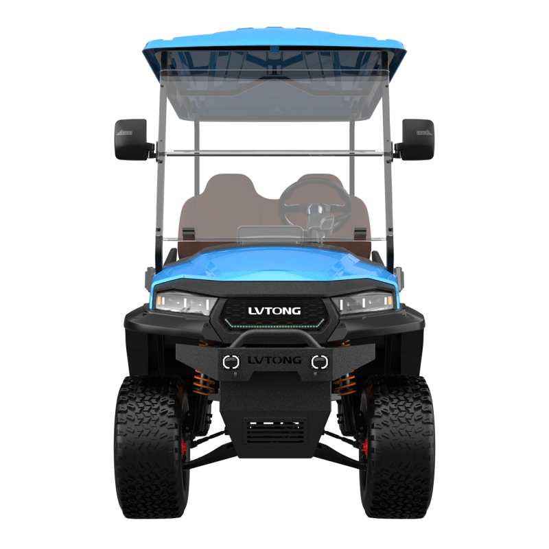 Electric 4-Seater Lifted Golf Cart 4kW 48V High Ground Clearance