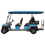 Electric 6-Seater Low-Speed Utility Vehicle 4kW 48V Personnel Carrier