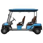 Commercial Electric 4-Passenger Utility Cart | 4kW 48V Low-Speed Vehicle (CE/GCC Certified)