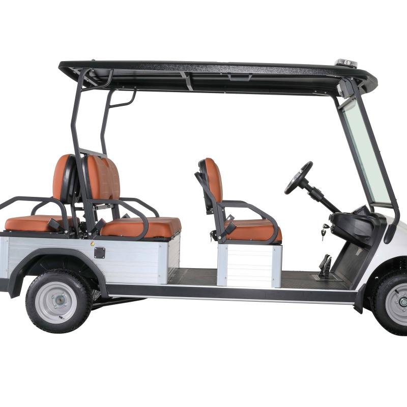 6-Seater Electric Utility Cart 5kW Motor 72V 90km Range Cargo Bed