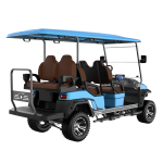 EcoStar C727.4+2 Electric 6-Seat Lifted Utility Cart 4kW 48V Commercial Transport Vehicle