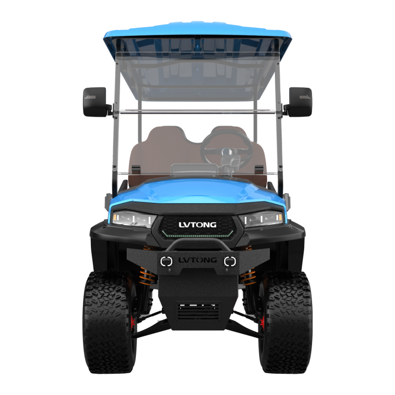 EcoStar C727.4+2 Electric 6-Seat Lifted Utility Cart 4kW 48V Commercial Transport Vehicle