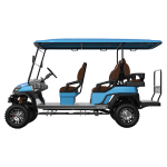 EcoStar C727.4+2 Electric 6-Seat Lifted Utility Cart 4kW 48V Commercial Transport Vehicle