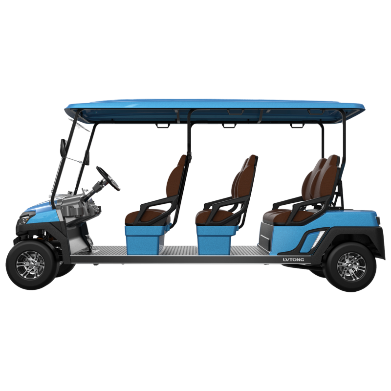 6-Seater Electric Low-Speed Utility Cart 4kW 48V Industrial Transport Vehicle