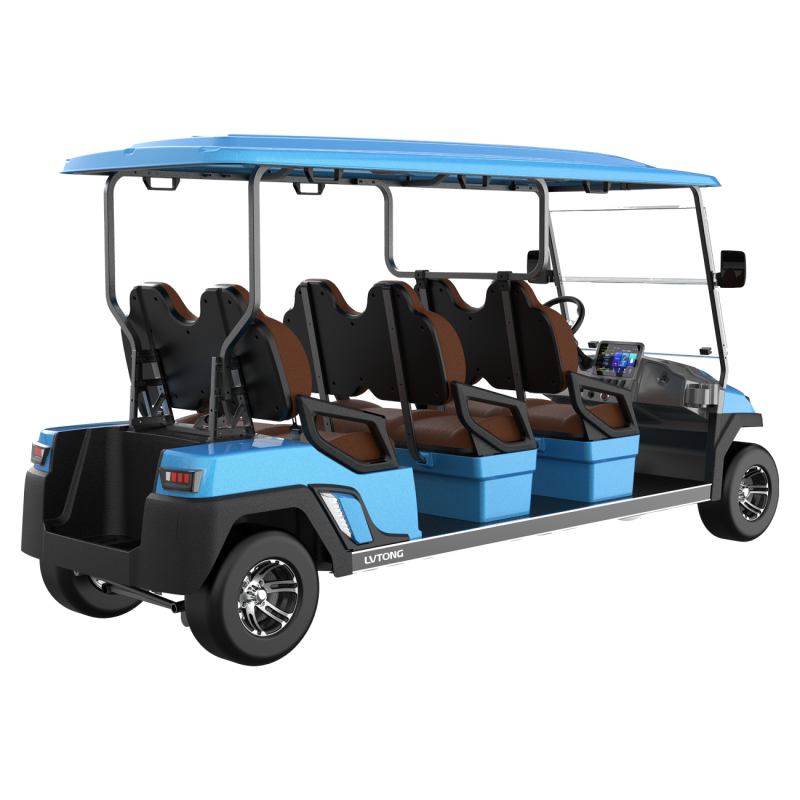 6-Seater Electric Low-Speed Utility Cart 4kW 48V Industrial Transport Vehicle