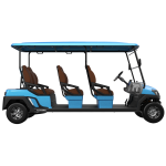 6-Seater Electric Low-Speed Utility Cart 4kW 48V Industrial Transport Vehicle
