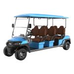 6-Seater Electric Low-Speed Utility Cart 4kW 48V Industrial Transport Vehicle