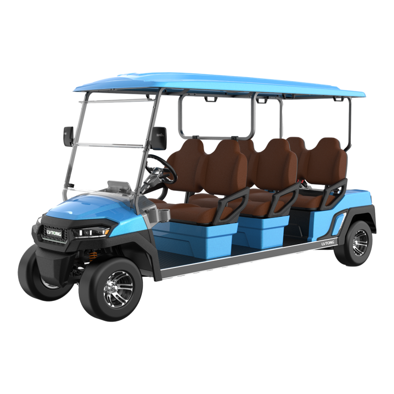 6-Seater Electric Low-Speed Utility Cart 4kW 48V Industrial Transport Vehicle