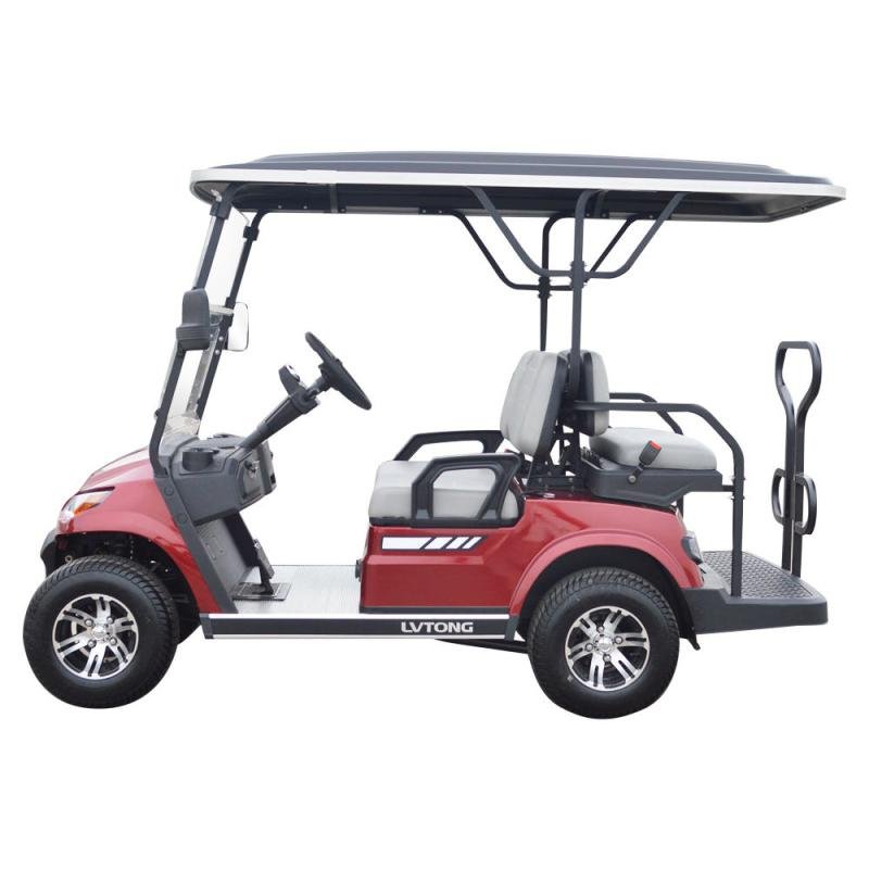 LVTONG LT-A827.2+2 Electric 4-Seater Golf Cart with Foldable Rear Seat