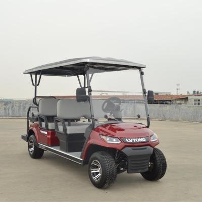 LVTONG 48V 5KW AC Motor 6-Seater Enclosed Off-Road Electric Utility Cart