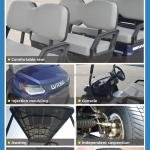 LVTONG CE 72V 4-Person Electric Off-Road Lifted Golf Cart Hunting Buggy