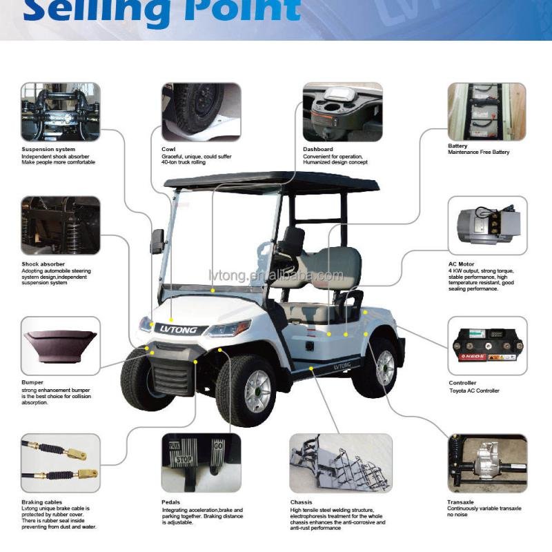 LVTONG 48V 4KW 4-Seater Electric Utility Cart