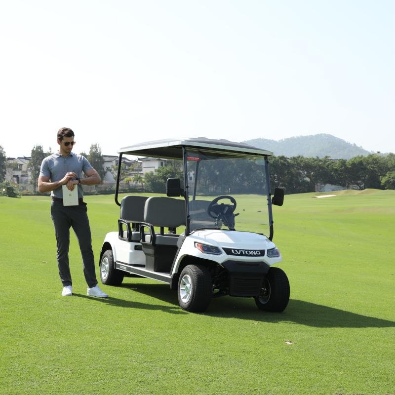 LVTONG 48V 4KW Electric Golf Cart 4-Seater with Air Conditioning