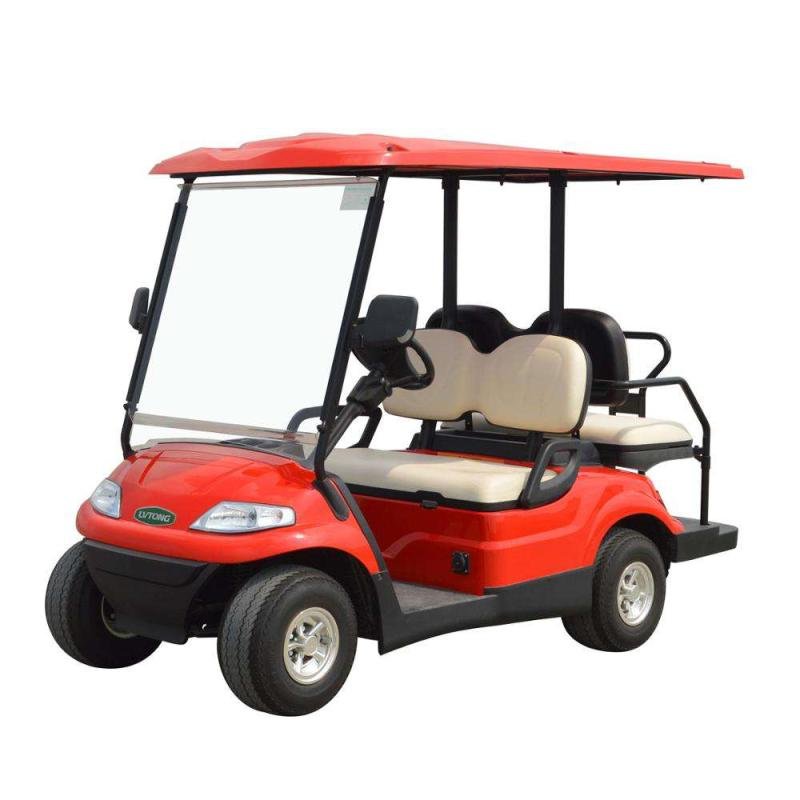 LT-A627 4-seater electric golf car with maintenance-free battery system for golf courses and resort transportation