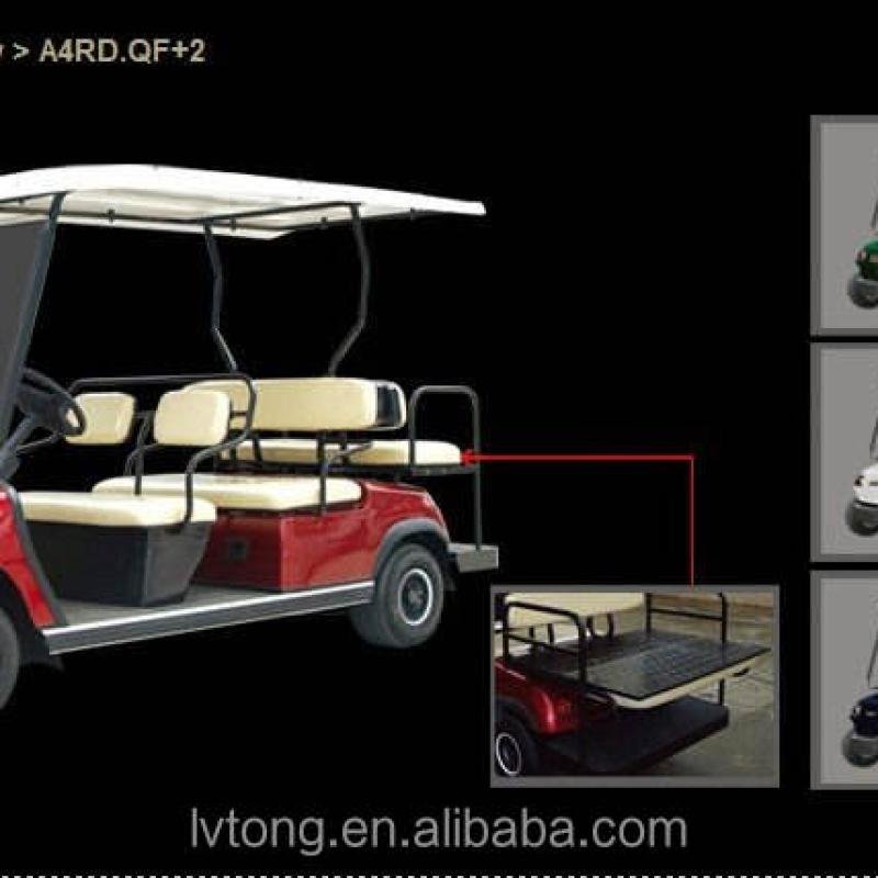 USA ADC 48V 3.7kW Electric 4-Passenger Golf Car with Curtis Controller