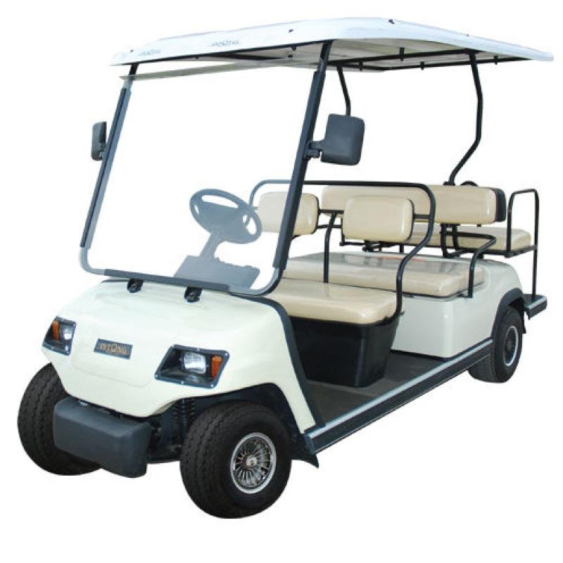 LVTONG 48V electric 6-seater side-by-side UTV utility vehicle with 4KW AC motor for golf courses and commercial applications