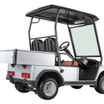 Electric 2-Seat Commercial Utility Cart with Cargo Box