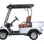 Electric 2-Seat Commercial Utility Cart with Cargo Box