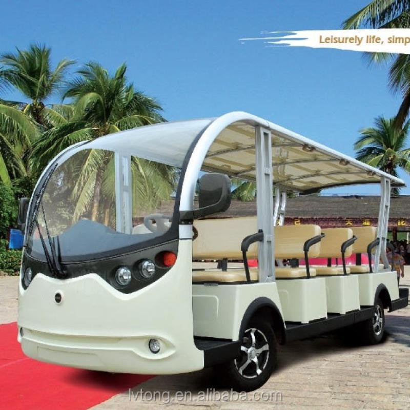 LVTONG 72V 7.5kW Electric 14-Seater Sightseeing Car