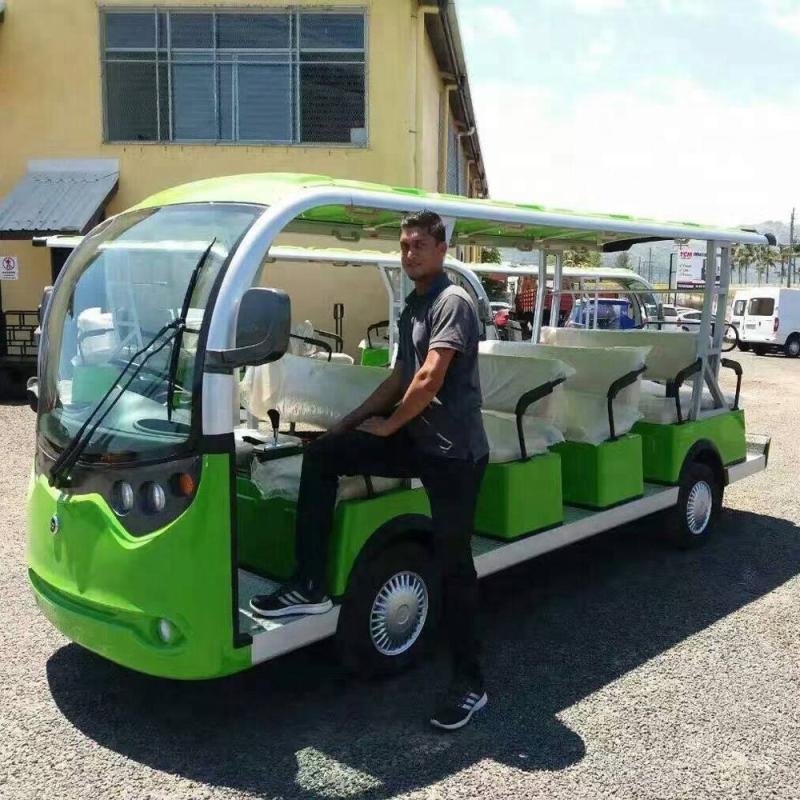 Lvtong LT-S14.A 72V Electric 14-Passenger Sightseeing Bus